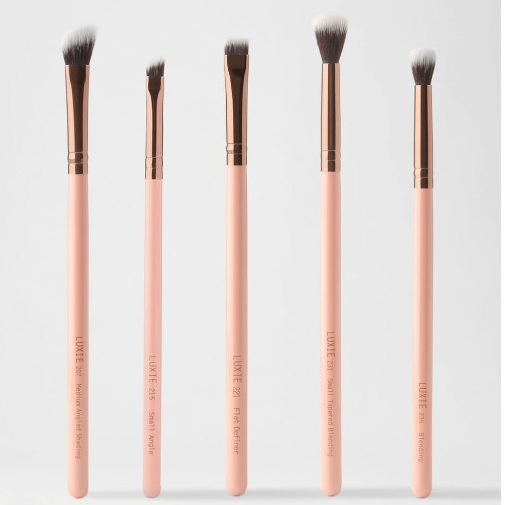 2 for $40 LUXIE 5 PIECE ROSE GOLD EYE BRUSH SET - Picture 5 of 13